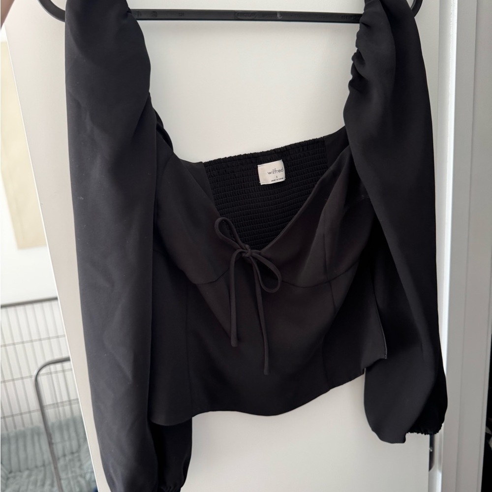 Wilfred Elegant Black Women's Top